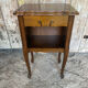 Antique nightstand louis xv style wood drawer + vintage case