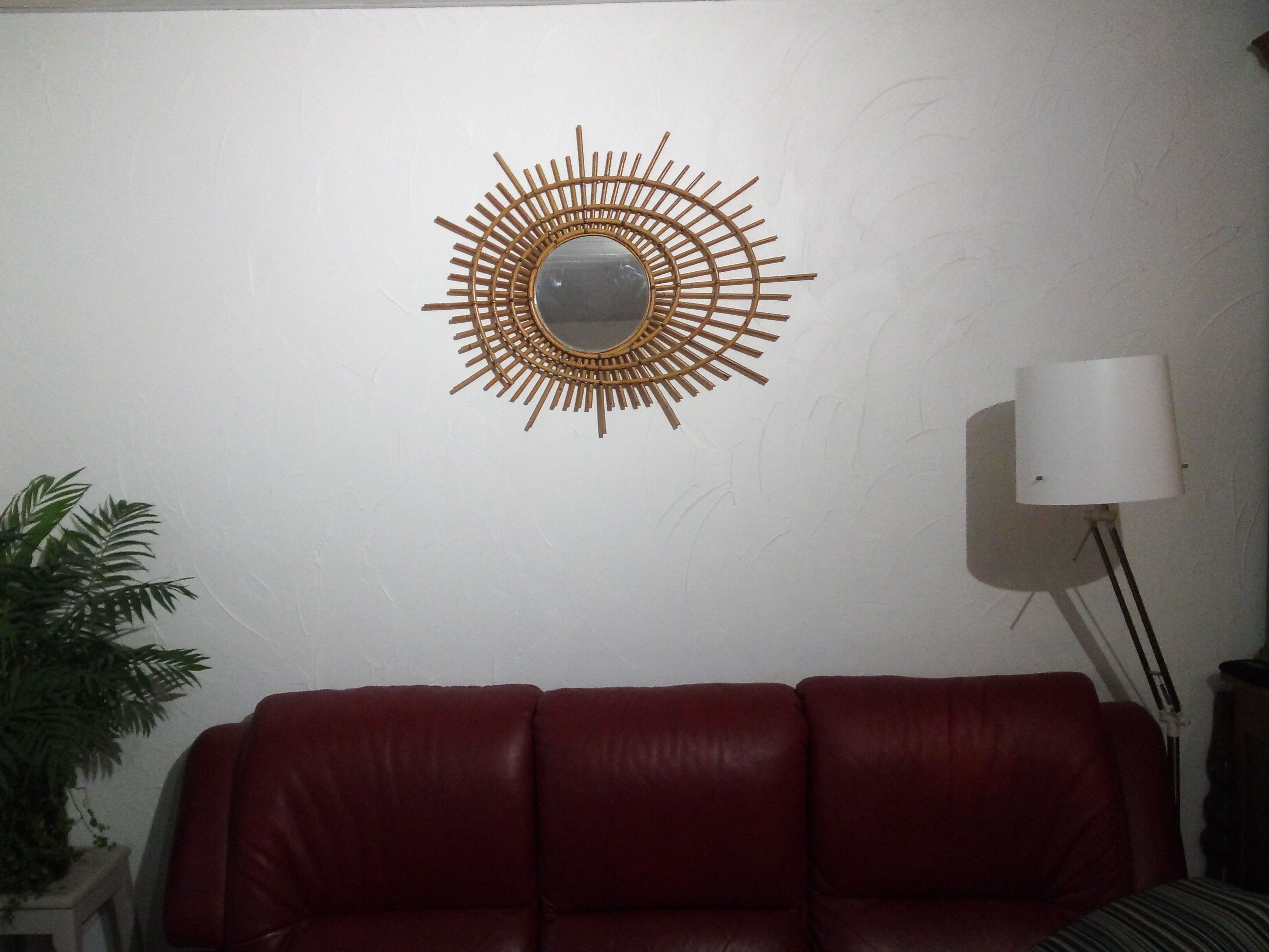 Mirror rattan  65x84cm