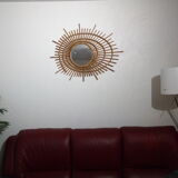 Mirror rattan  65x84cm