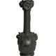 Art Nouveau, a single flower vase jug in pewter signed Petiz around 1900.