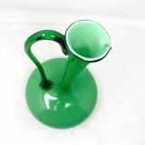 Empoli green opaline carafe vase