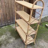 Rattan shelf