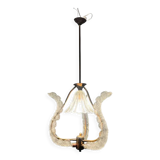 Barovier Italian Murano glass pendant light by Ercole Barovier, 1940s