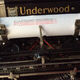 Old Underwood Typewriter