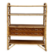 Rattan and bamboo bookcase by Louis Sognot