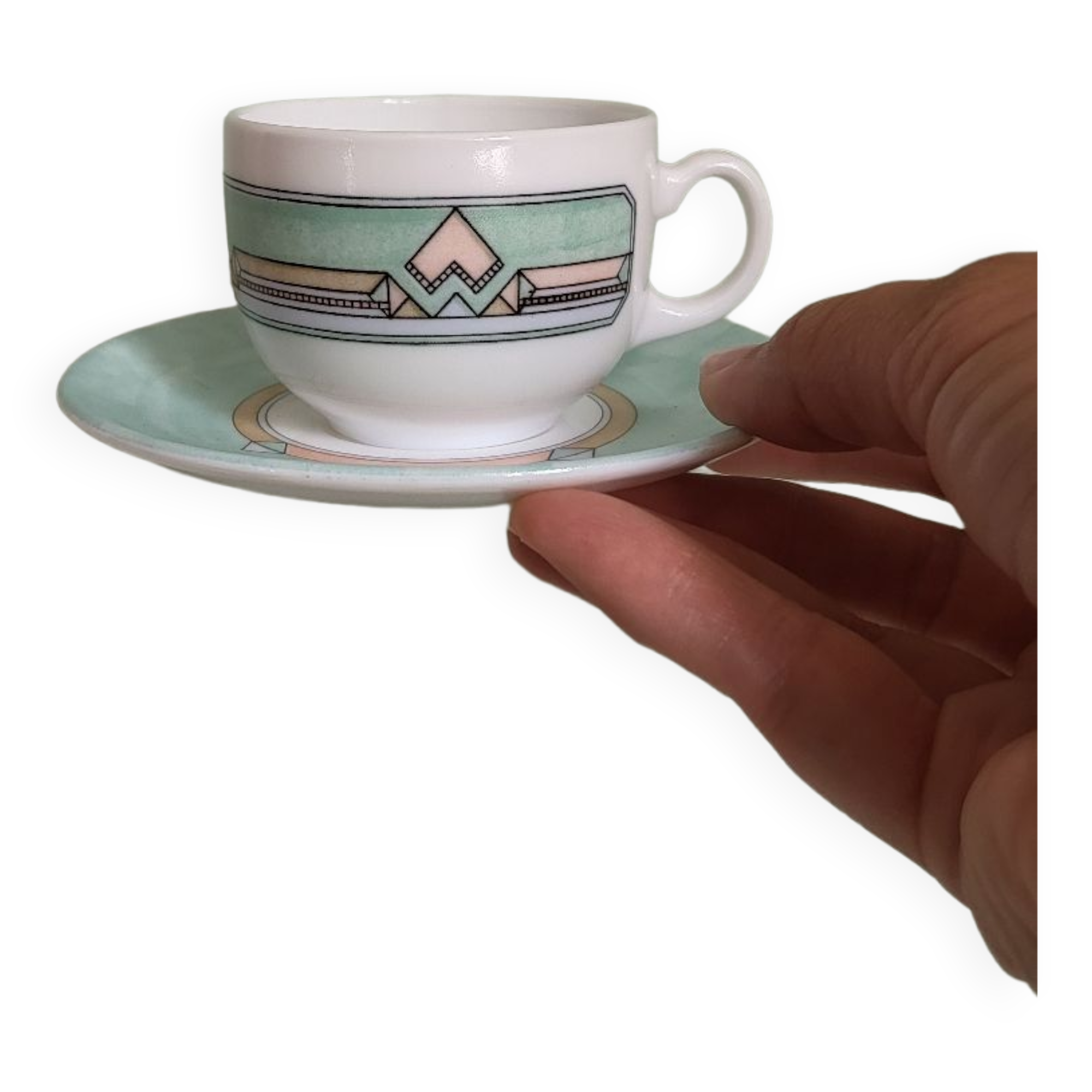 Set of 6 ESSO pastel cups