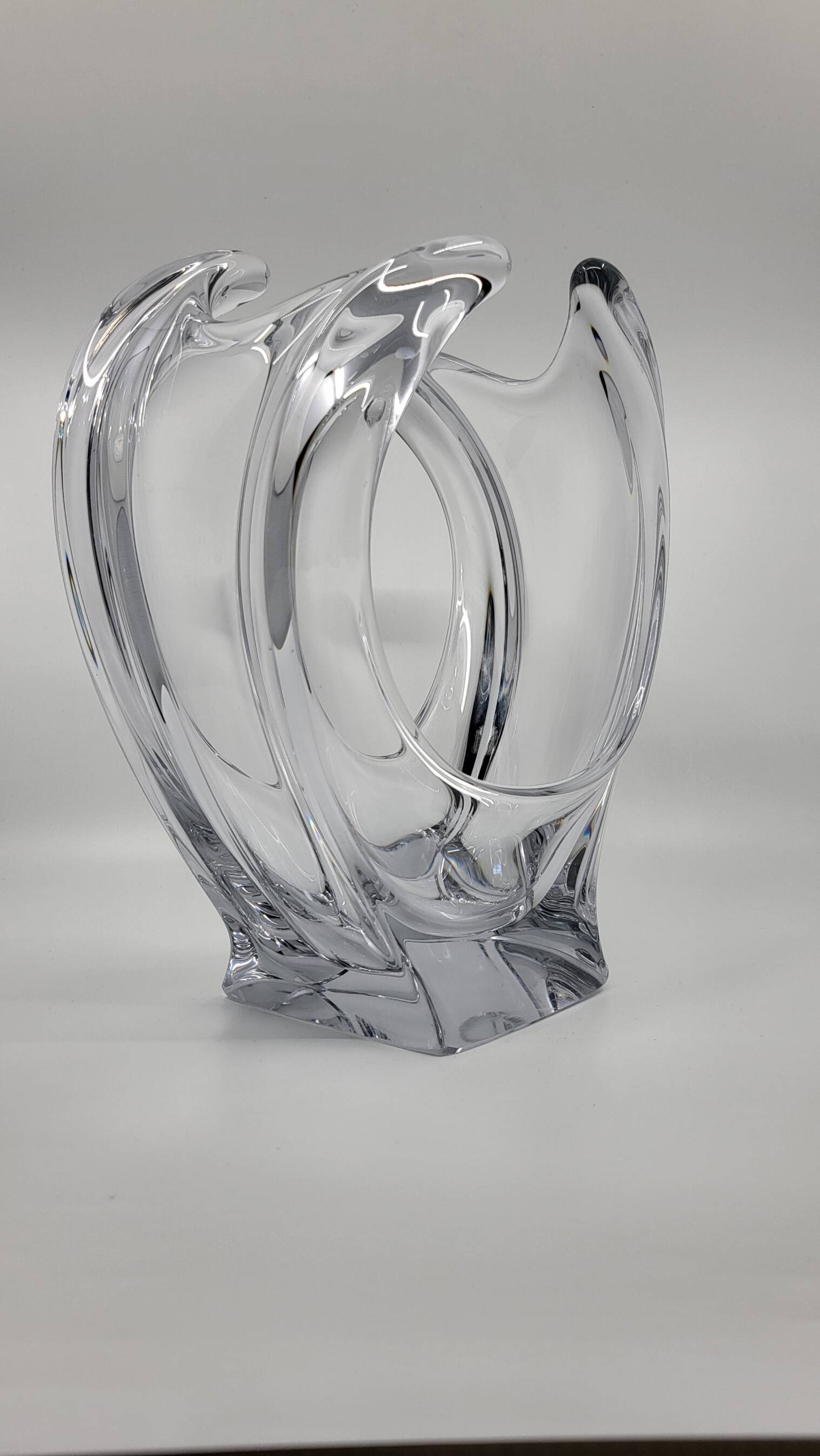 French crystal vase 1970 vintage