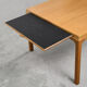 Mid-Century Modern Oak Coffee Table with Pull-Out Black Tops, 1960s