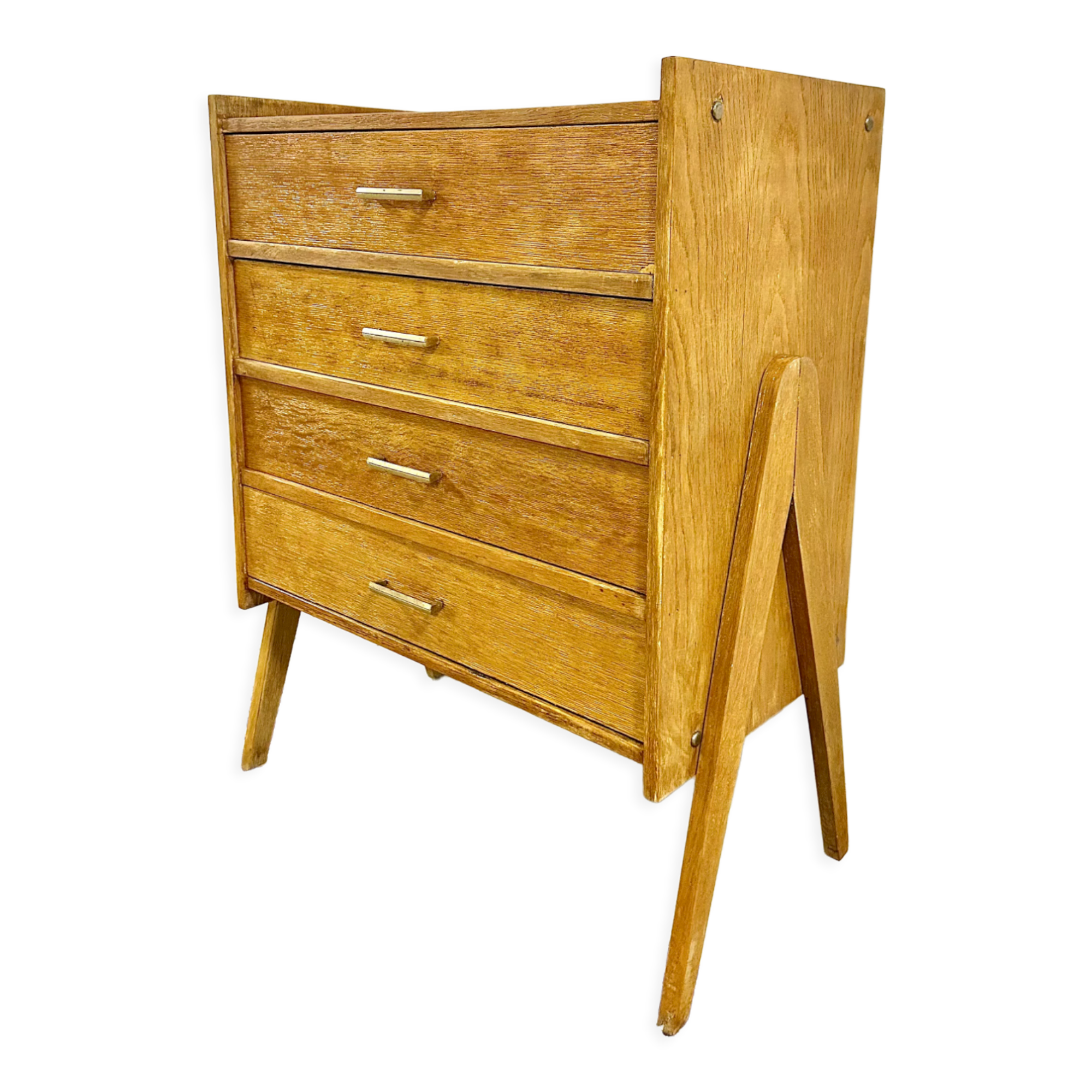 Vintage dresser feet compass