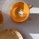 Iridescent porcelain dinner service