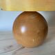 Lampe boule en bois