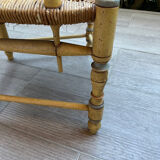 Pair of vintage patinated armchairs