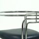 Set of 3 Chromed Steel Dining Chairs, France 1970s