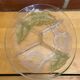 Plat mendiant ancien luminarc design arum lilly verre moulé décor fleu