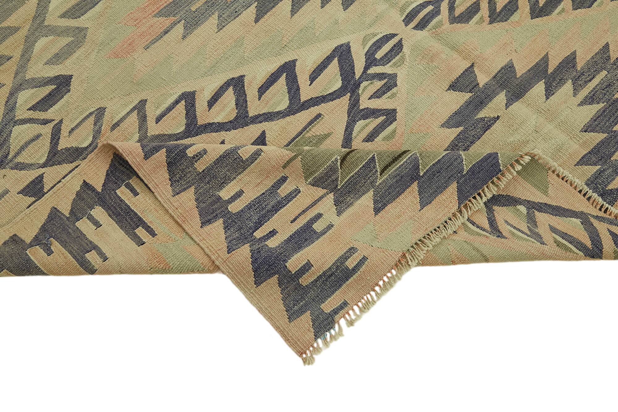 Turkish Handmade Vintage Anatolian Kilim 180 cm x 320 cm