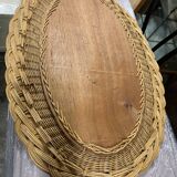 Rattan mirror 1960