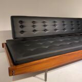Black skai sofa