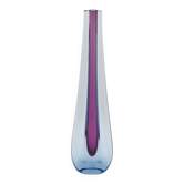 Soliflore Murano Flavio Poli Sommerso Blue Violet 30cm 479g
