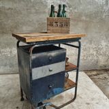 Industrial trolley workbench Citroen chest of drawers