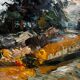 Tableau paysage Barbizon 1964