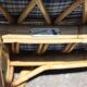Vintage rattan sofa by Audoux Minet