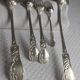 Art Nouveau cutlery set by Armand Frénais, late 19th century, silver-plated metal.