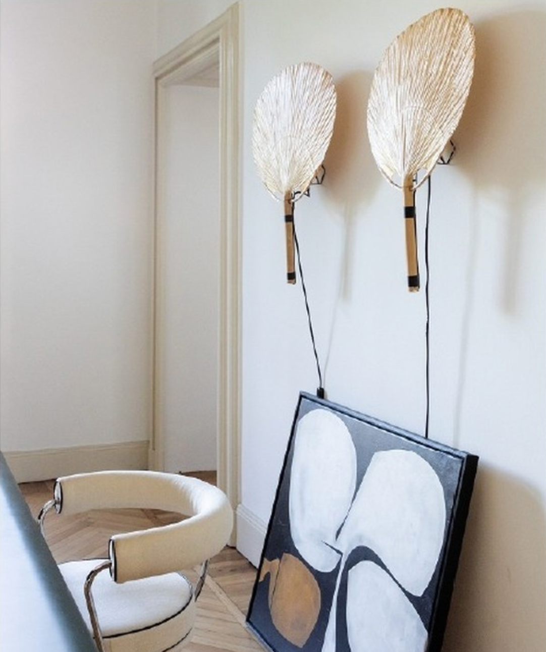 Paire appliques Uchiwa d'ingo Maurer