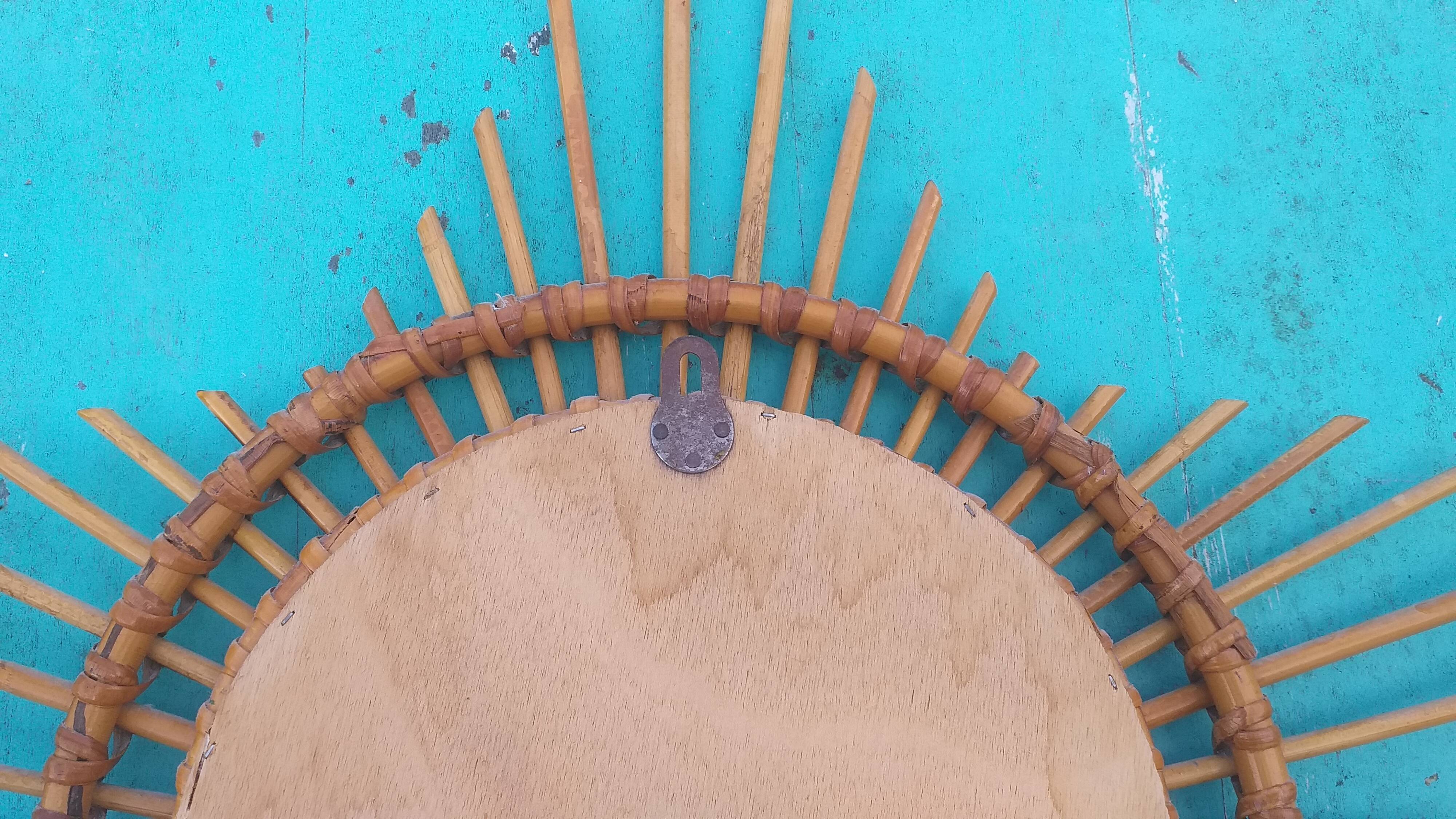 Mirror sun rattan  65cm