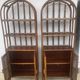 Vintage rattan libraries