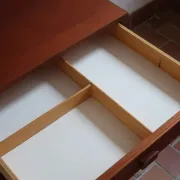 Ulferts chest of drawers from the 1960s with integrated handles.