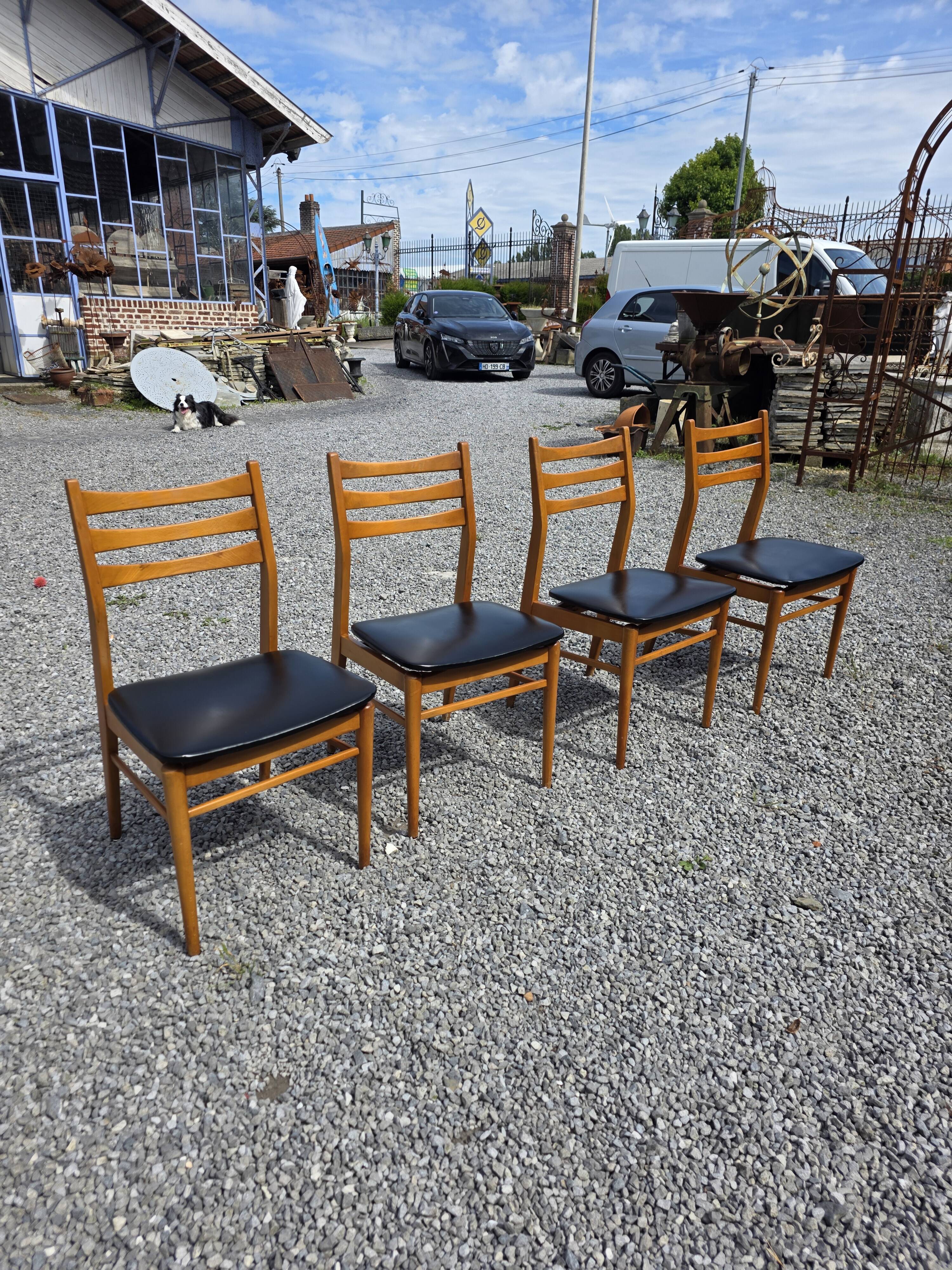 4 Scandinavian chairs from the 1960s