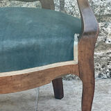 Napoleon III style mahogany armchair