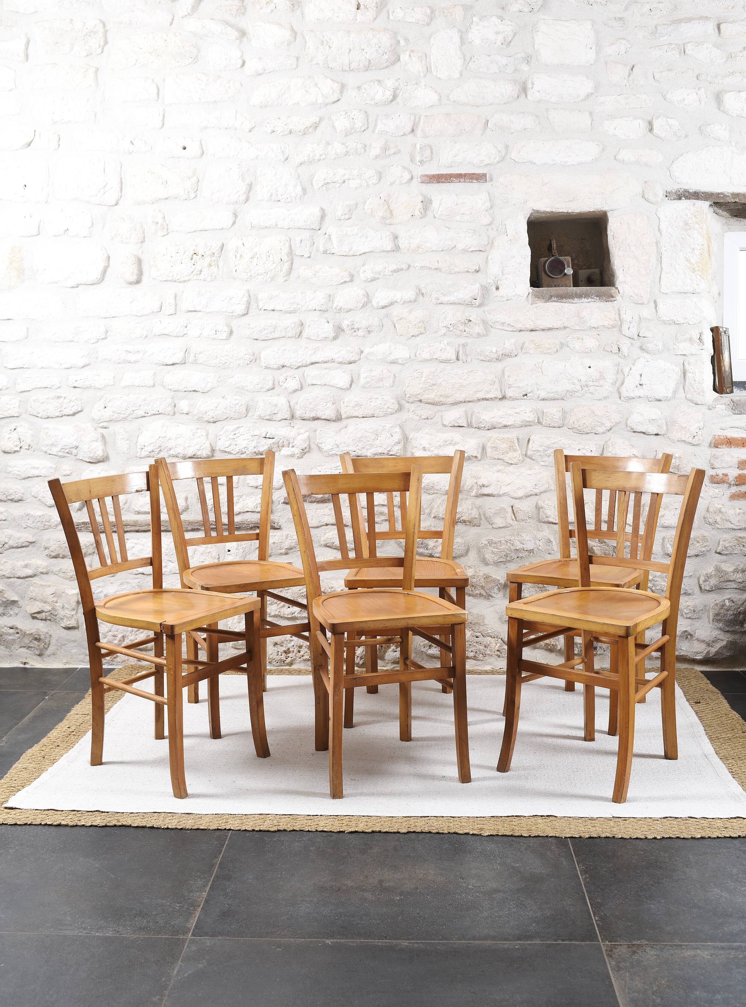 6 Luterma bistro chairs from the 1950s-60s