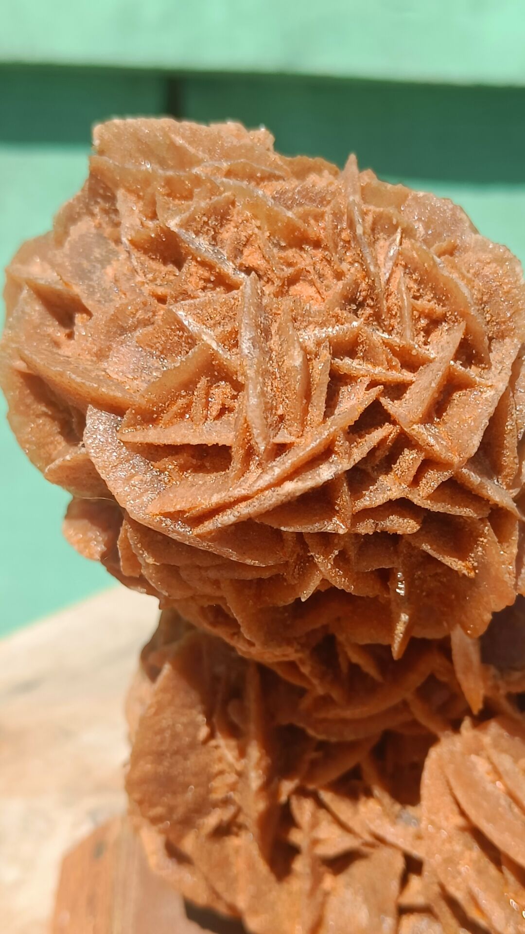 Rose des sables sur socle