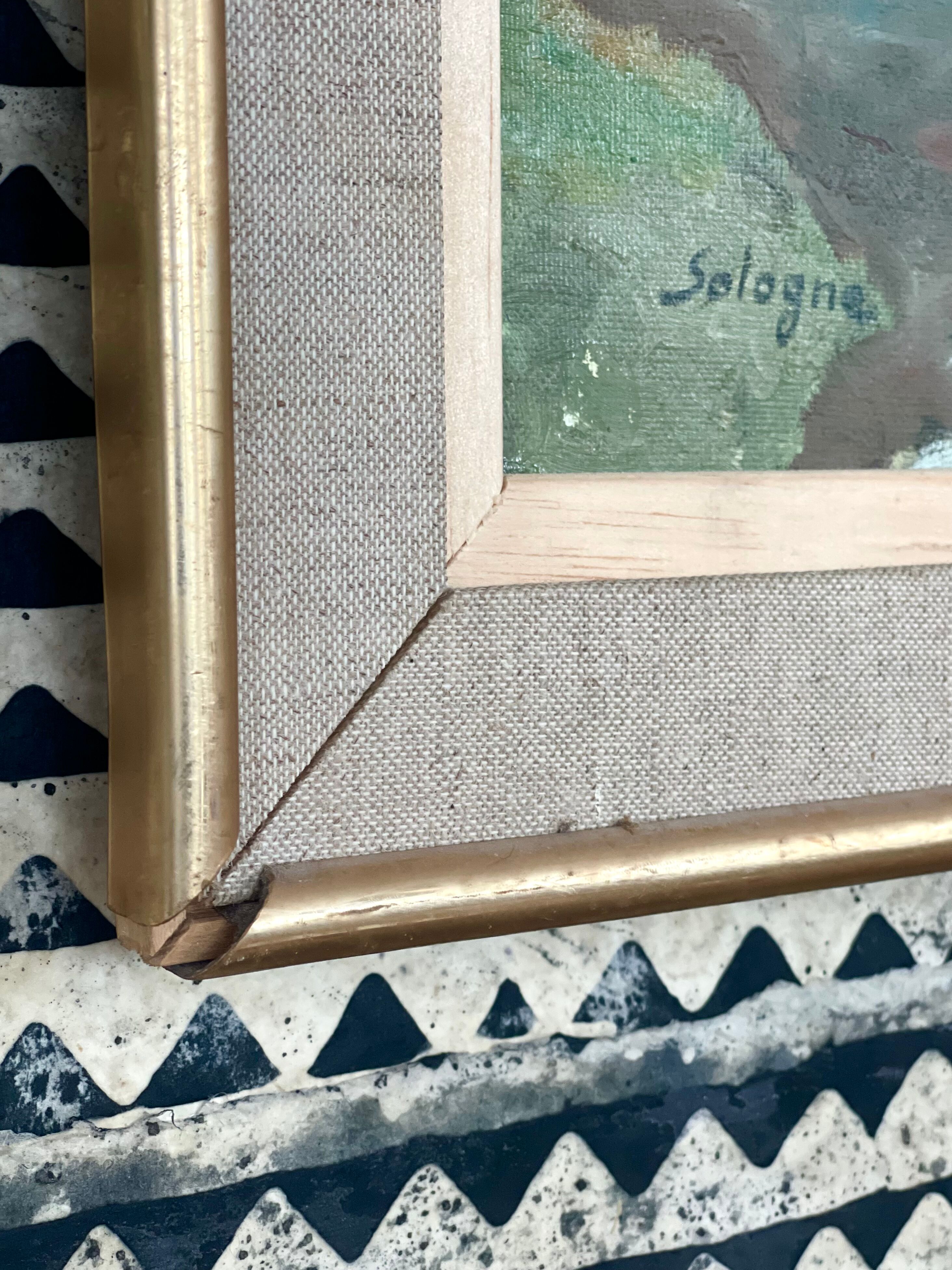 Painting on canvas Sologne