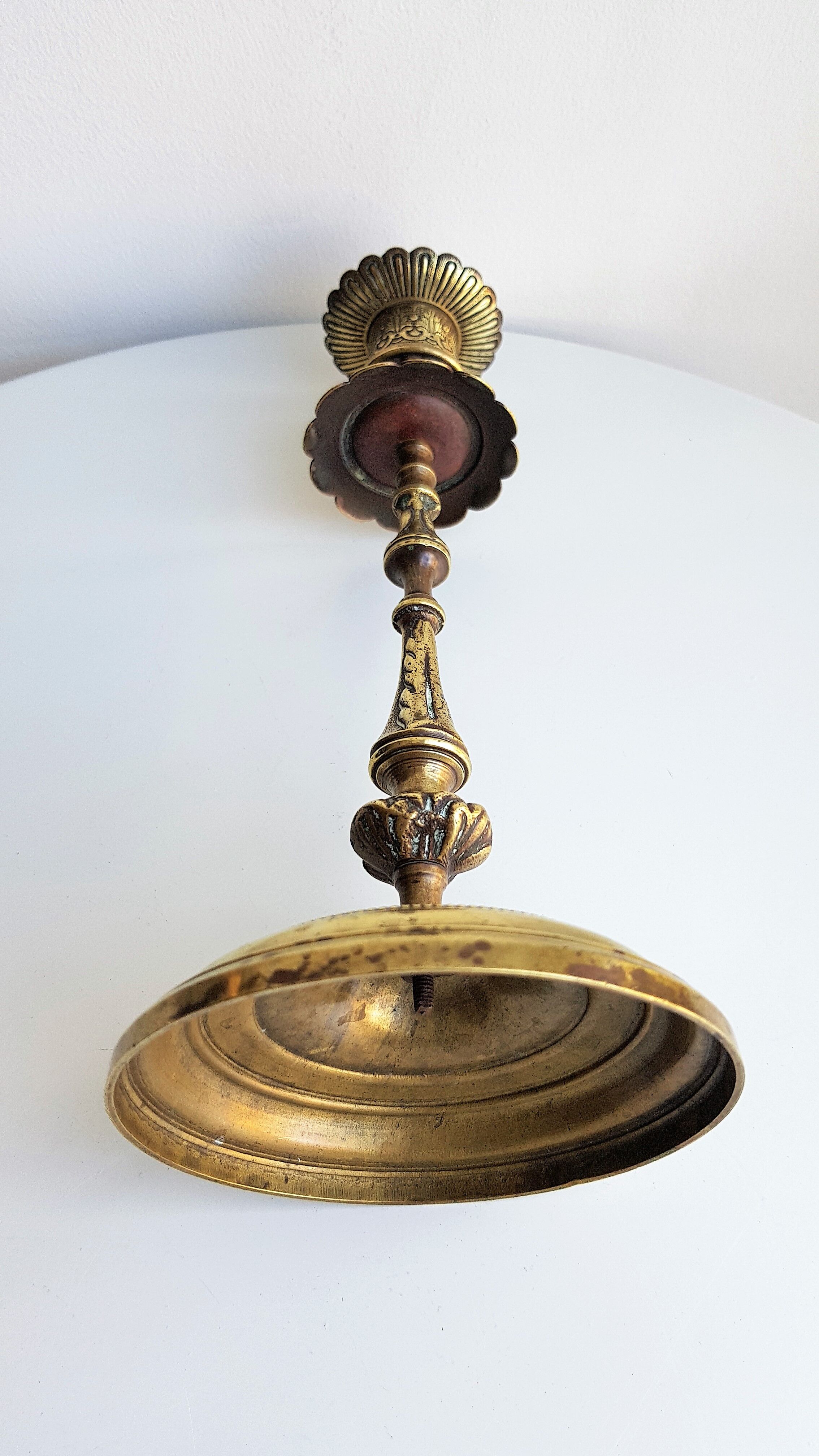 Ancient brass candlestick