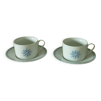 Porcelain coffee cups signed Pierre Balmain