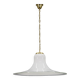 Italian mid-century glass and brass pendant light, 1960s