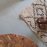 Moroccan berber carpet woven hand, beniouarain 72x166cm