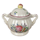 Antique Lunéville sugar bowl, Réverbère model, 1887