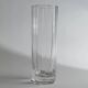 Transparent crystal flower-shaped drinking glasses, vintage 1980s Italy, set of 6 for water and long drinks