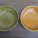Pair of ceramic dishes from Salins, 1950s