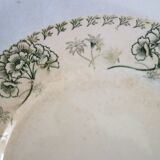 8 flat ironstone plates "Palmyre" Sarreguemines