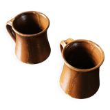 Set of 2 vintage stoneware mugs
