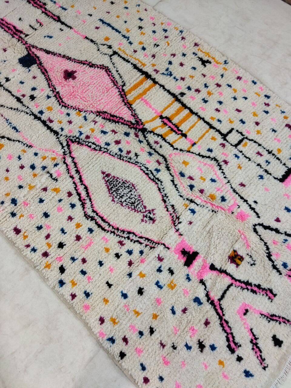 Handmade Moroccan Berber Rug 253 X 145 CM