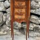 Small Louis XV style marquetry chiffonniere table