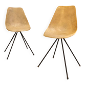 Paire de chaises design Jean Raymond Picard édition Seta, 1950