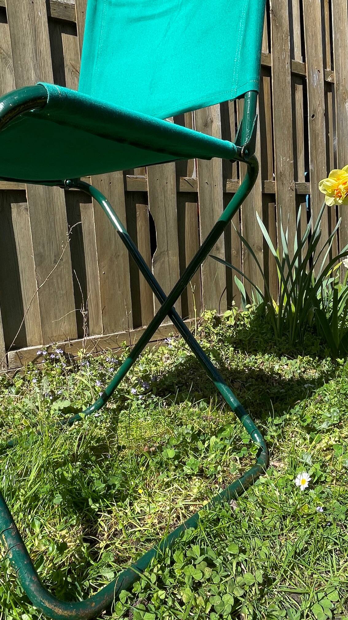 Vintage camping folding chair