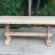 19th century monastery table renovated in raw oak 180cm