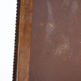 Pierre Lottier brown Spanish leather Slipper chairs by Almazan, 1950s